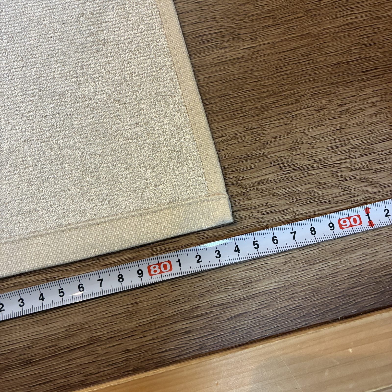 竹バスタオル 幅80cmの実寸