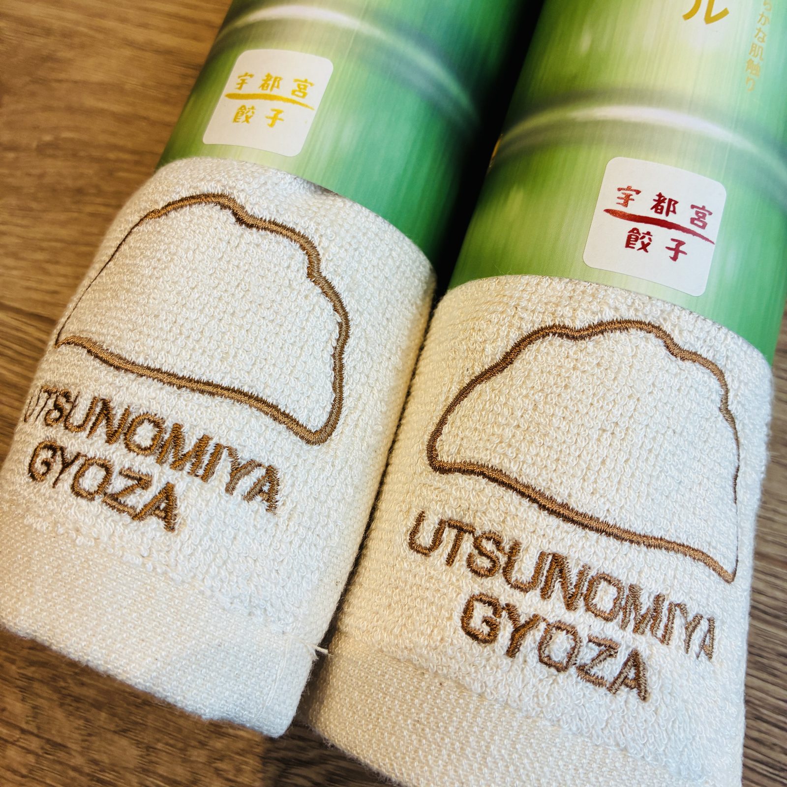 竹フェイスタオル「宇都宮餃子」のパッケージ