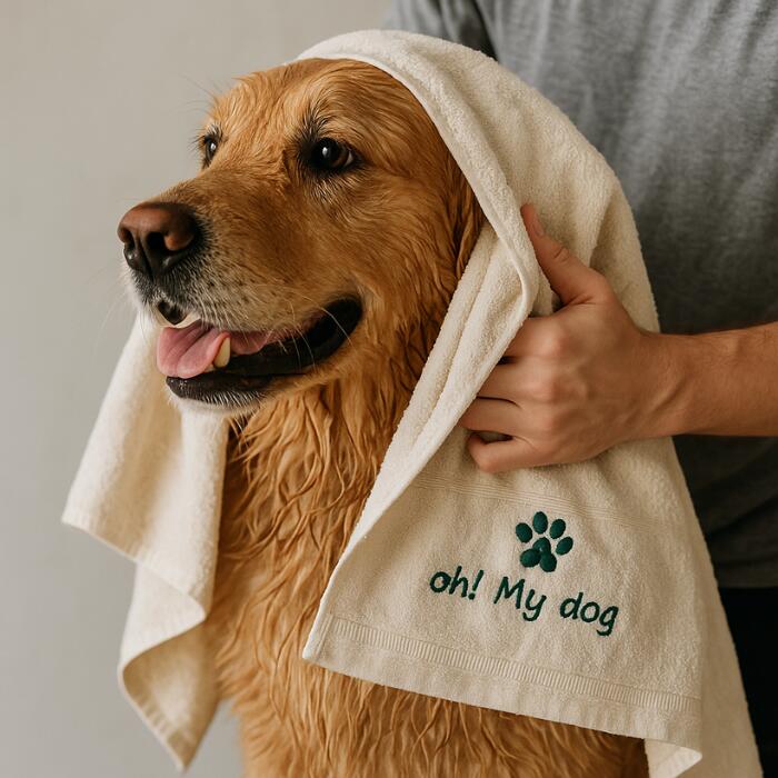 愛犬兼用竹タオル oh! My Dog