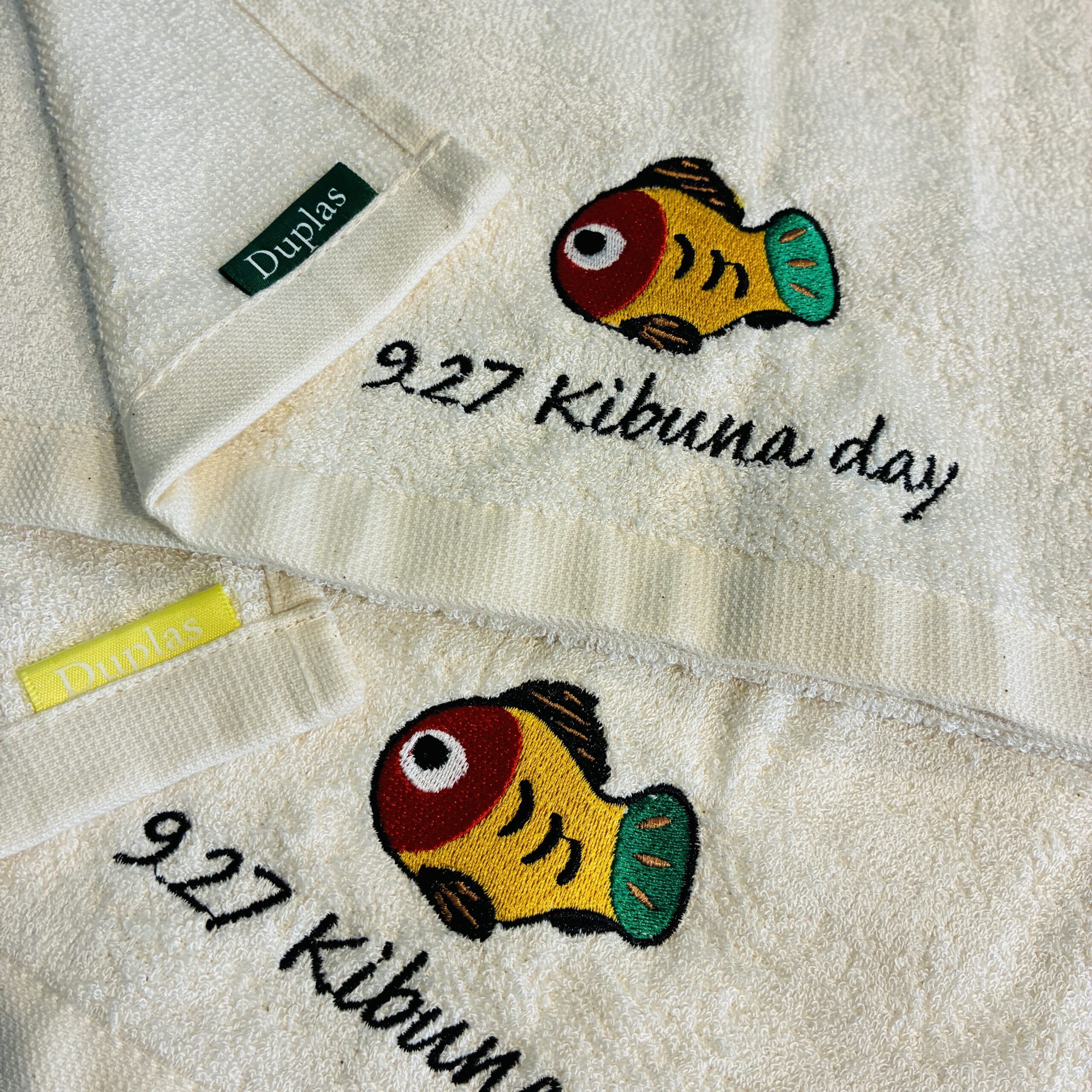 竹フェイスタオル「無病息災 黄ぶな」